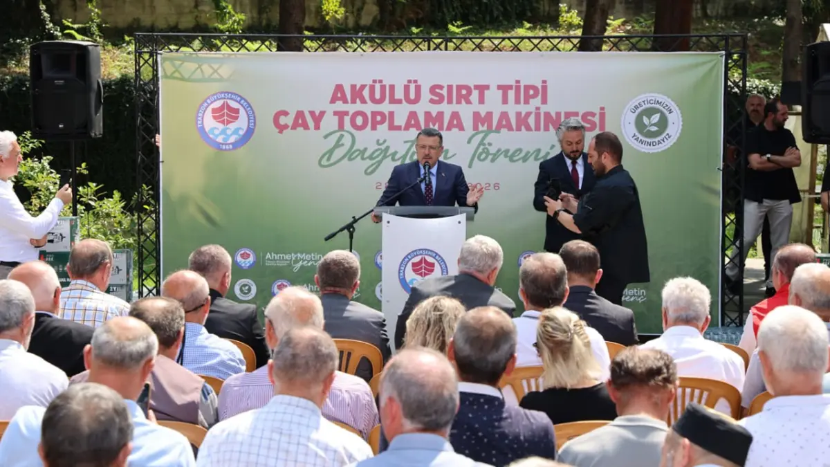 Trabzon Büyükşehir’den Of’taki çay üreticilerine 200 makine müjdesi