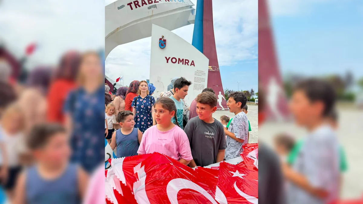 Trabzon’da çocuklar uçurtma şenliğinde gökyüzünü renklendirdi