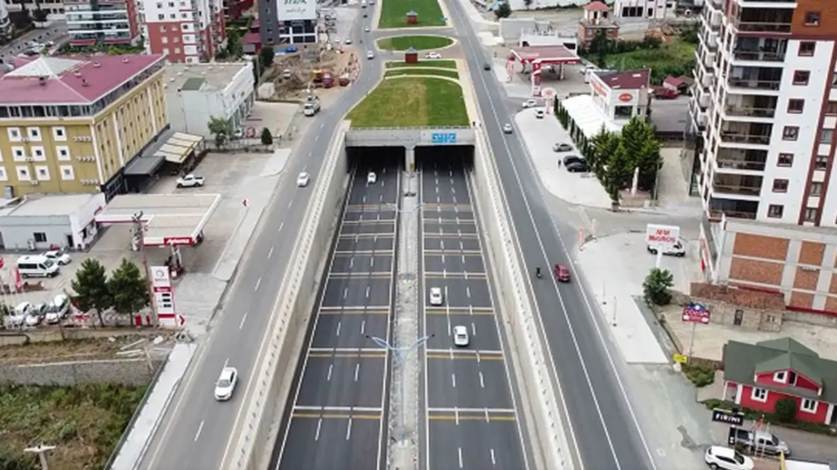 Trabzon'da Kaşüstü Tüneli'nde bakım çalışması! Sürücülere uyarı
