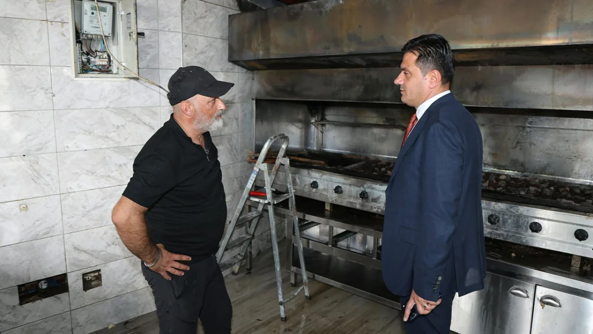 Trabzon’da restoran yangınının ardından hasar ortaya çıktı