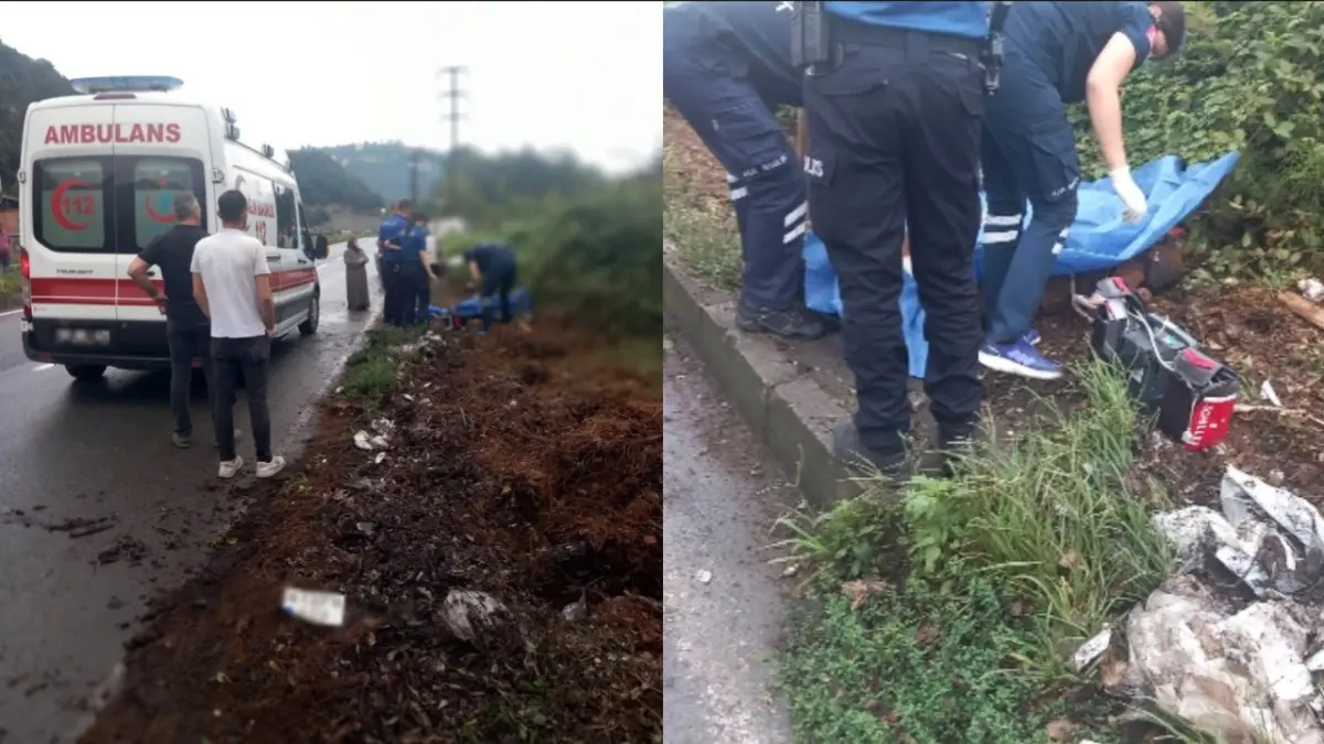 Trabzon’da yürekleri burkan kaza! 57 yaşındaki kadın hayatını kaybetti