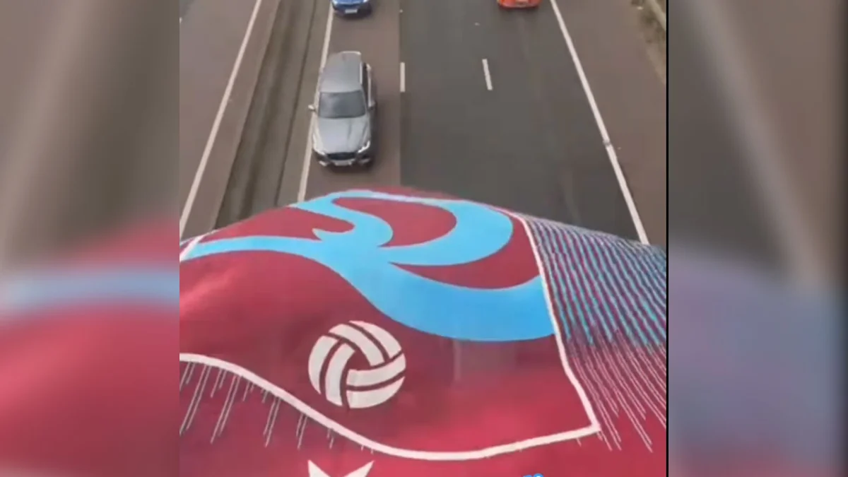 Trabzonspor bayrağı Avrupa yollarında dalgalanıyor