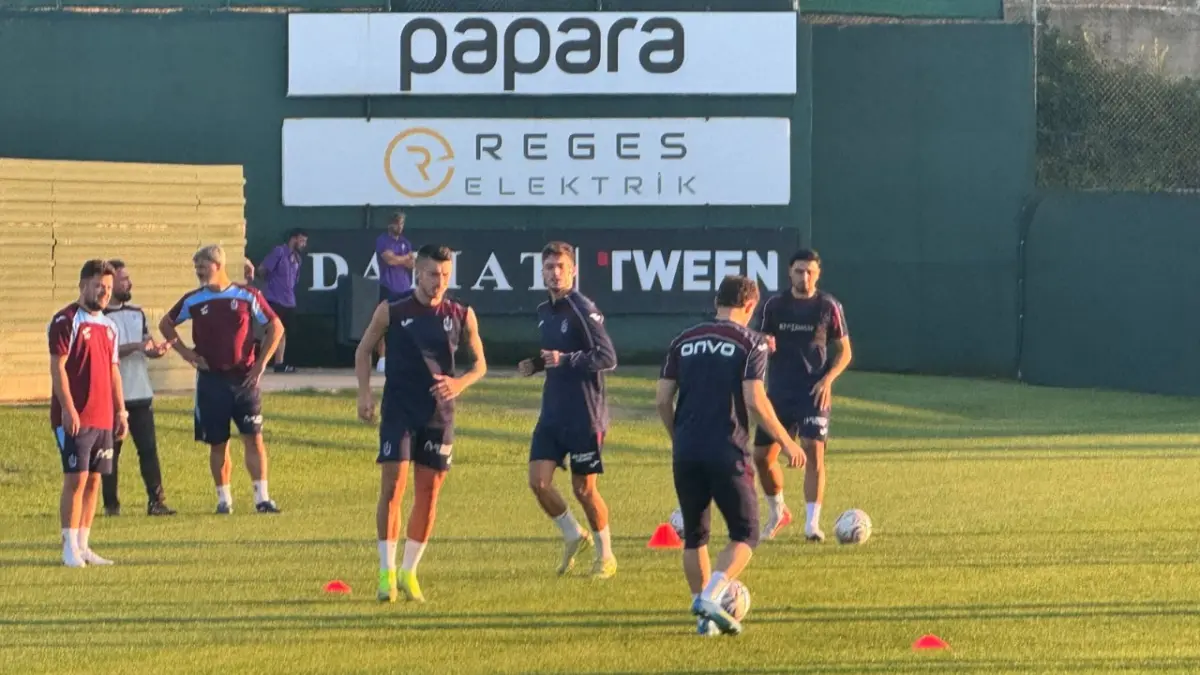 Trabzonspor Ferencváros maçı hazırlıklarını sürdürüyor: Antrenmanda 5 önemli eksik