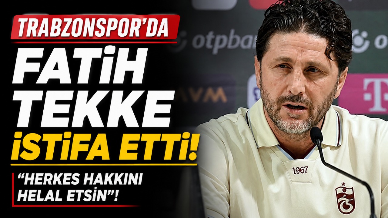 Trabzonspor'da Fatih Tekke istifa etti! “Herkes hakkını helal etsin”!