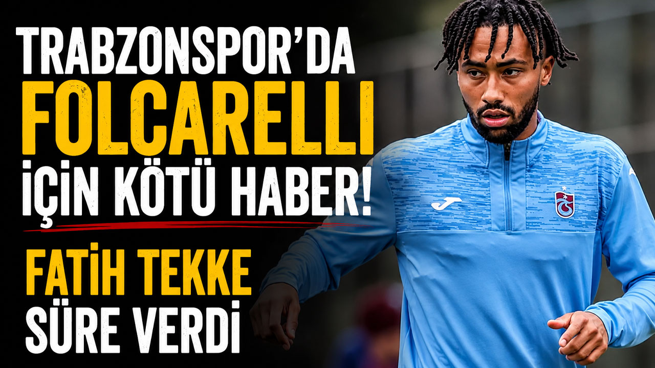 Trabzonspor’da Folcarelli için kötü haber! Fatih Tekke süre verdi