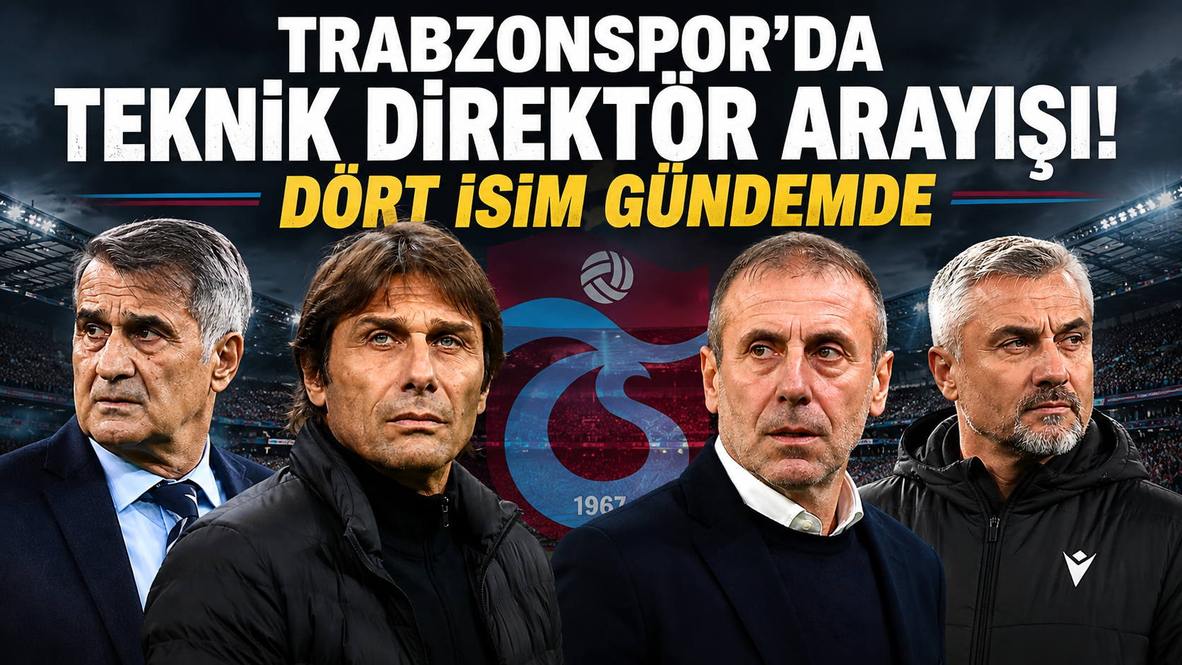 Trabzonspor’da teknik direktör arayışı! Dört isim gündemde