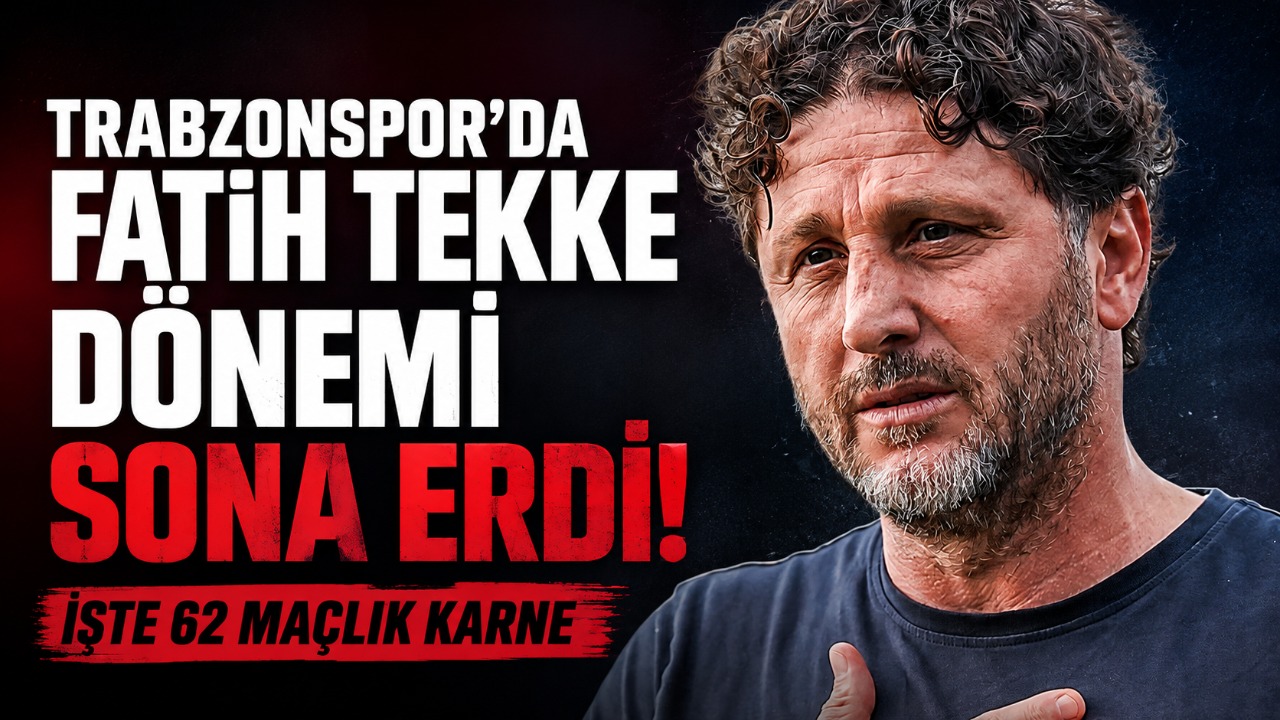 Trabzonspor’da Fatih Tekke dönemi sona erdi! İşte 62 maçlık karne