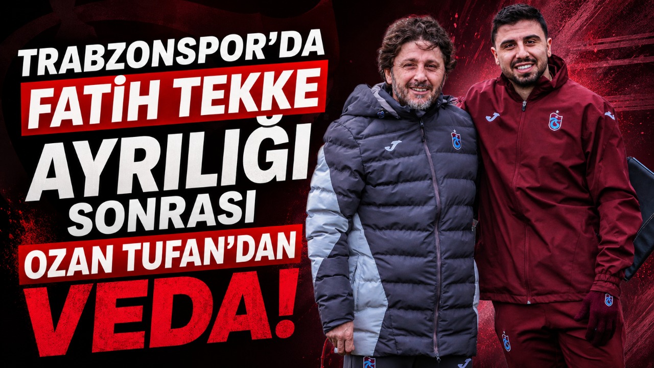Trabzonspor'da Fatih Tekke ayrılığı sonrası Ozan Tufan'dan veda!