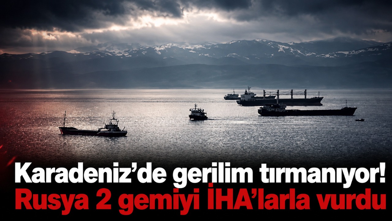 Karadeniz’de gerilim tırmanıyor! Rusya 2 gemiyi İHA’larla vurdu