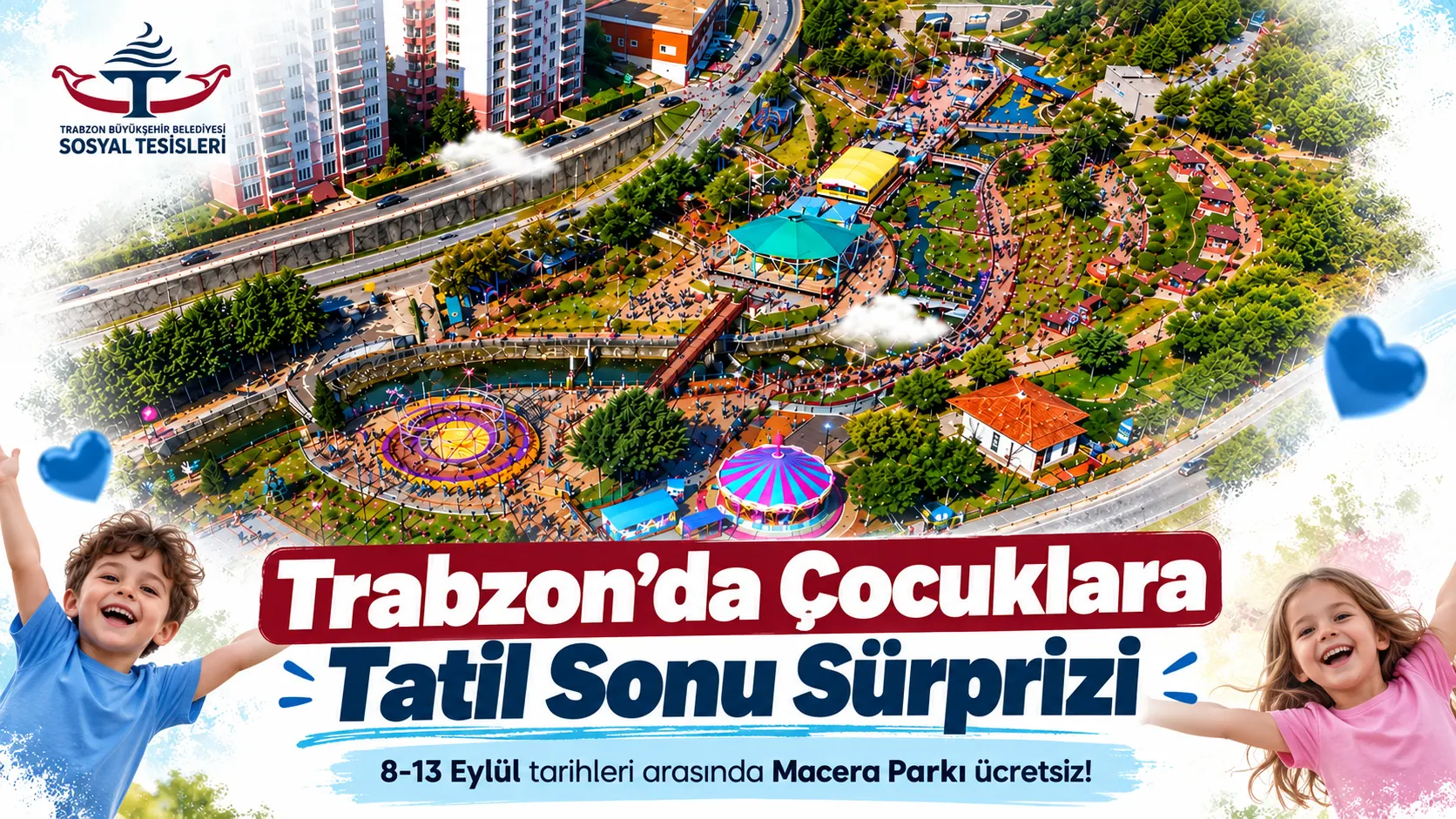Trabzon’da çocuklara tatil sonu sürprizi