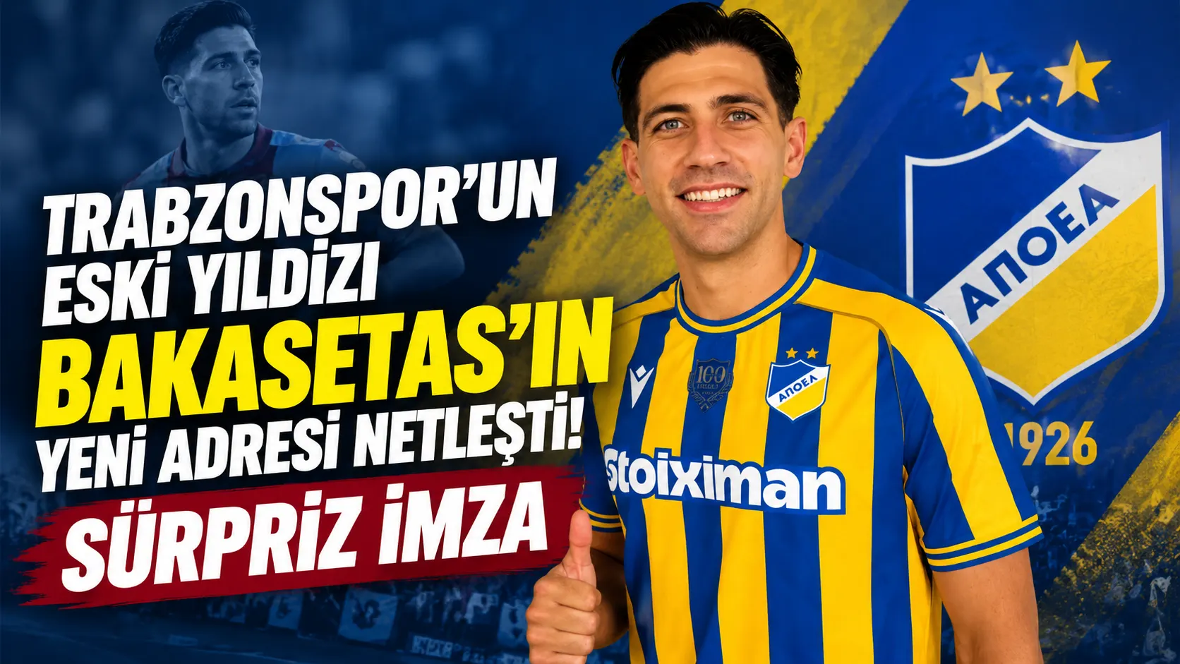 Trabzonspor’un eski yıldızı Bakasetas’ın yeni adresi netleşti! Sürpriz imza