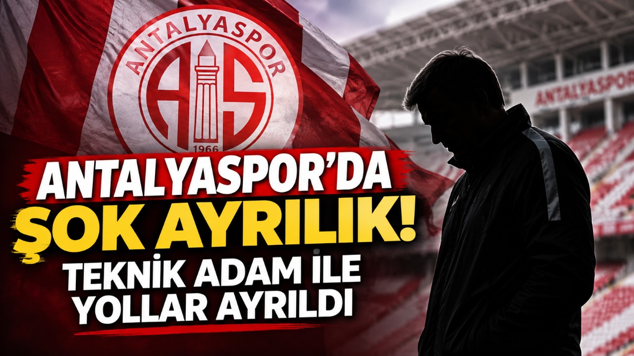 Antalyaspor'da şok ayrılık! Teknik Adam ile yollar ayrıldı