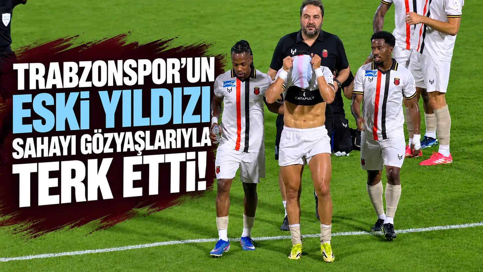 Trabzonspor’un eski yıldızı sahayı gözyaşlarıyla terk etti!
