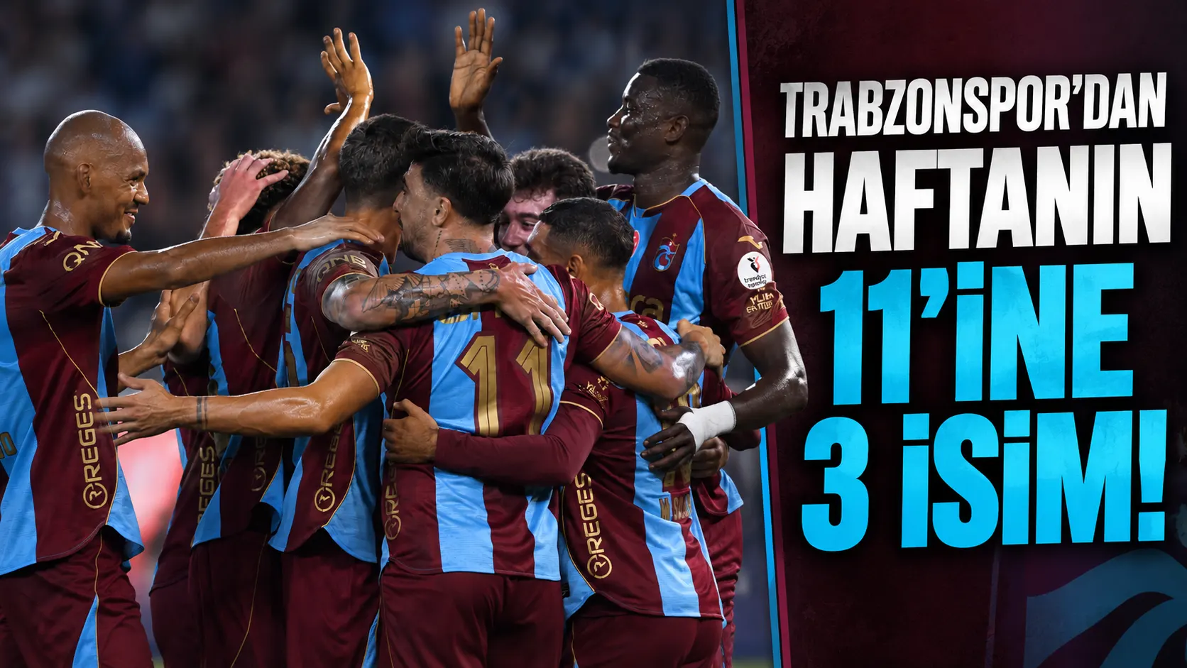 Trabzonspor’dan haftanın 11’ine 3 isim!