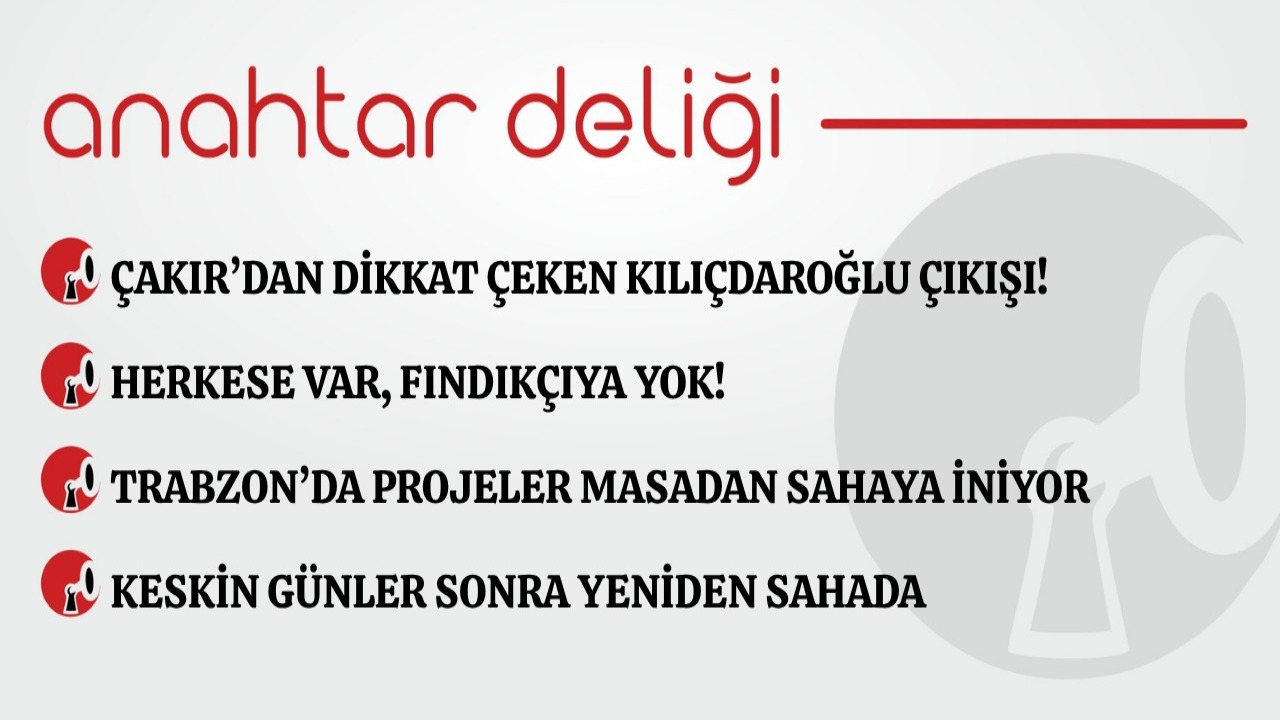 Anahtar Deliği 9.09.2026  Çakır’dan dikkat çeken Kılıçdaroğlu çıkışı!