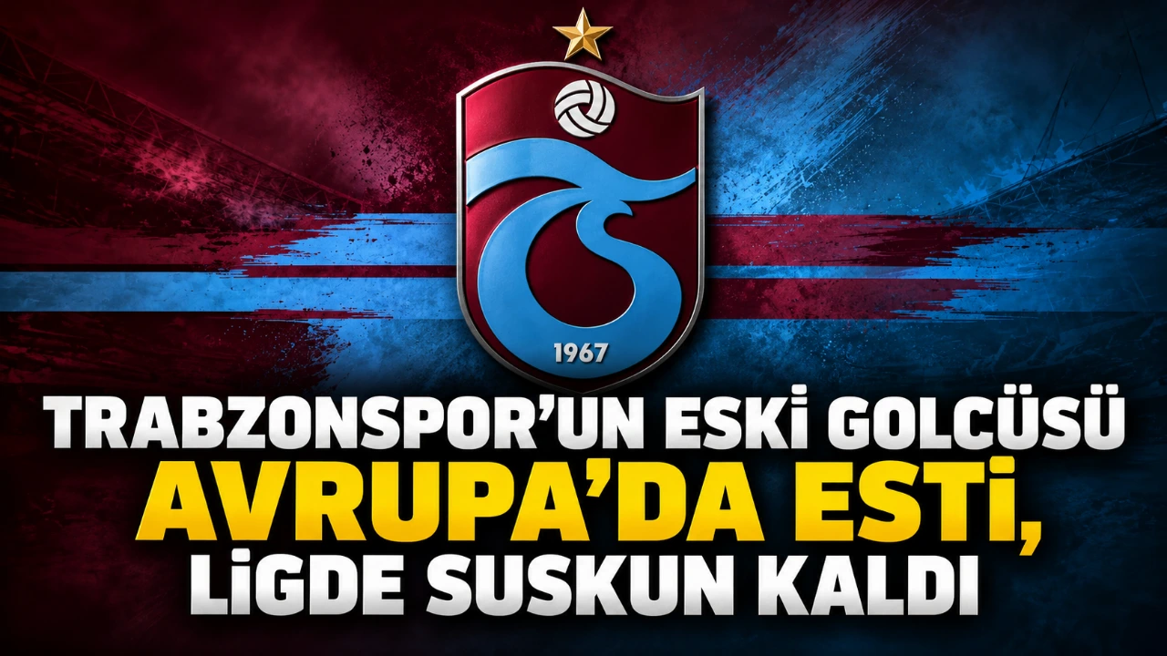 Trabzonspor’un eski golcüsü Avrupa’da esti, Ligde suskun kaldı