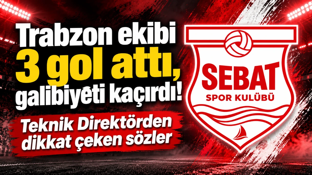 Trabzon ekibi 3 gol attı, galibiyeti kaçırdı! Teknik Direktörden dikkat çeken sözler