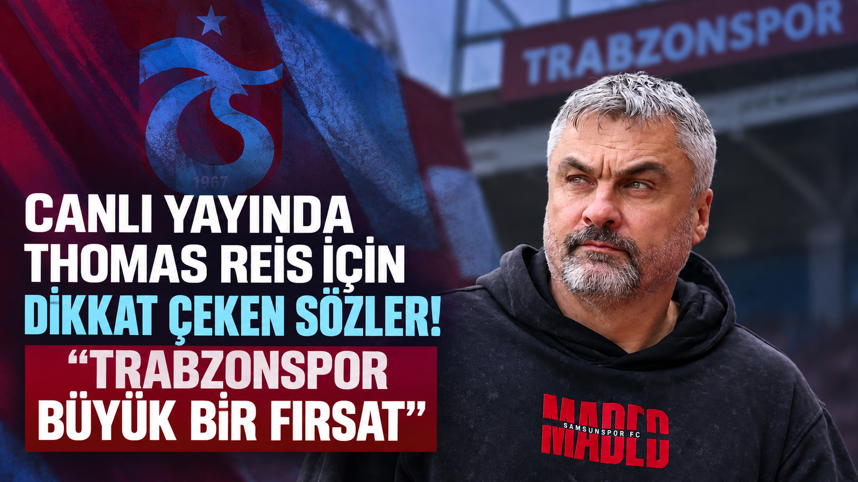 Canlı yayında Thomas Reis için dikkat çeken sözler! “Trabzonspor büyük bir fırsat”