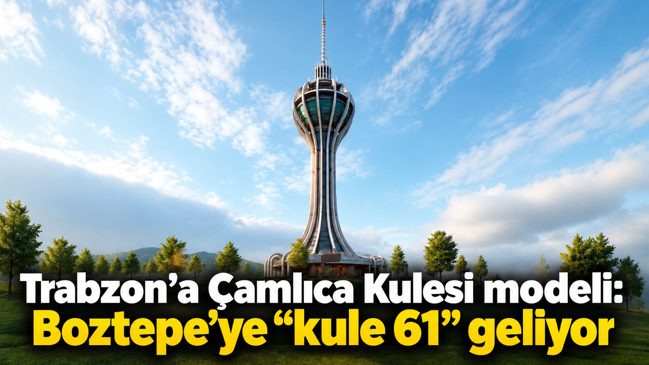 Trabzon’a Çamlıca Kulesi modeli: Boztepe’ye “kule 61” geliyor