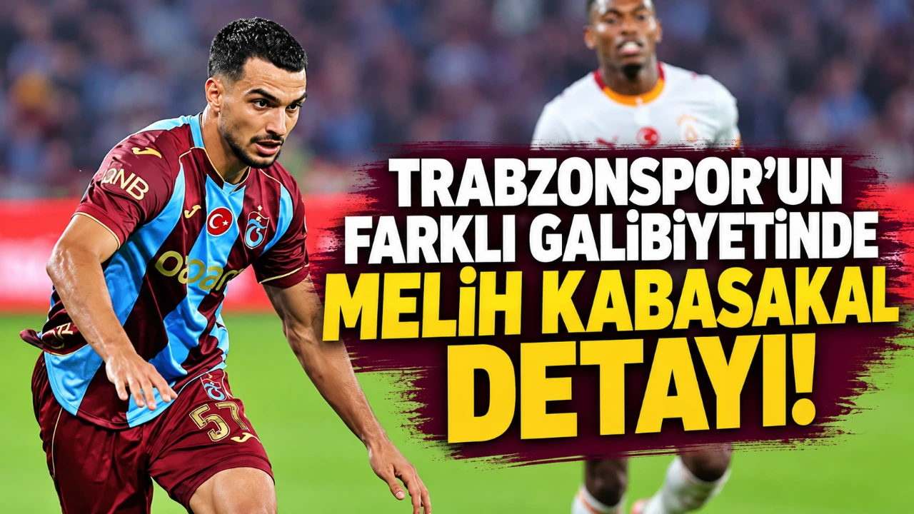 Trabzonspor’un farklı galibiyetinde Melih Kabasakal detayı!
