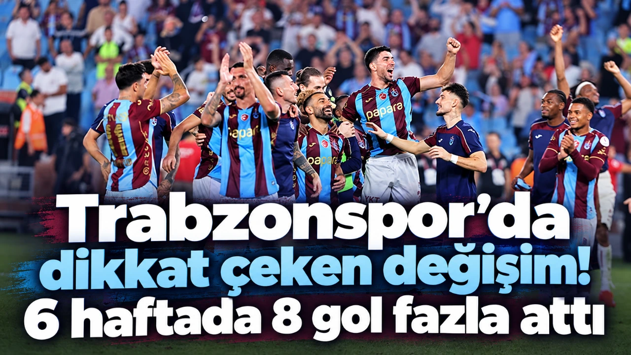 Trabzonspor’da dikkat çeken değişim! 6 haftada 8 gol fazla attı