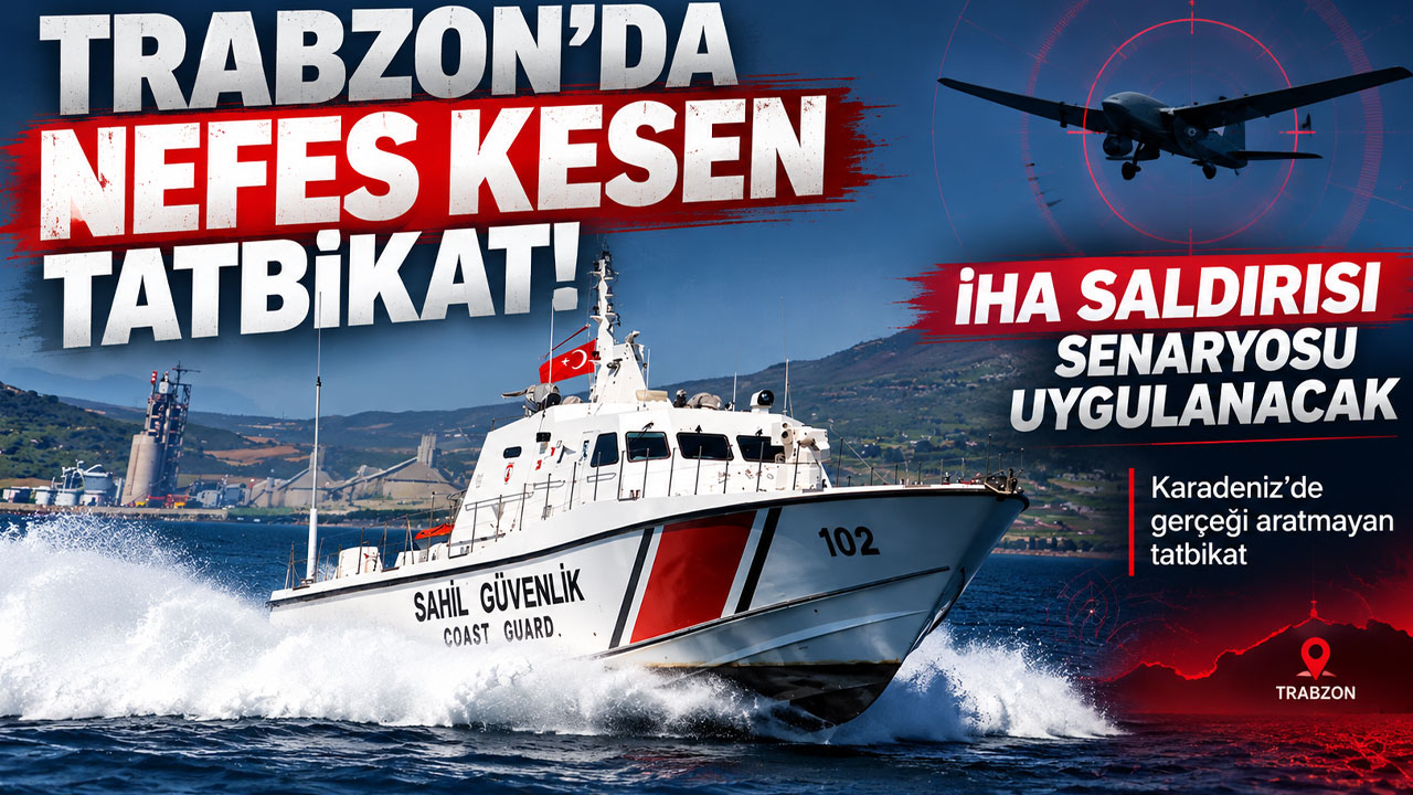 Trabzon’da nefes kesen tatbikat! İHA saldırısı senaryosu uygulanacak