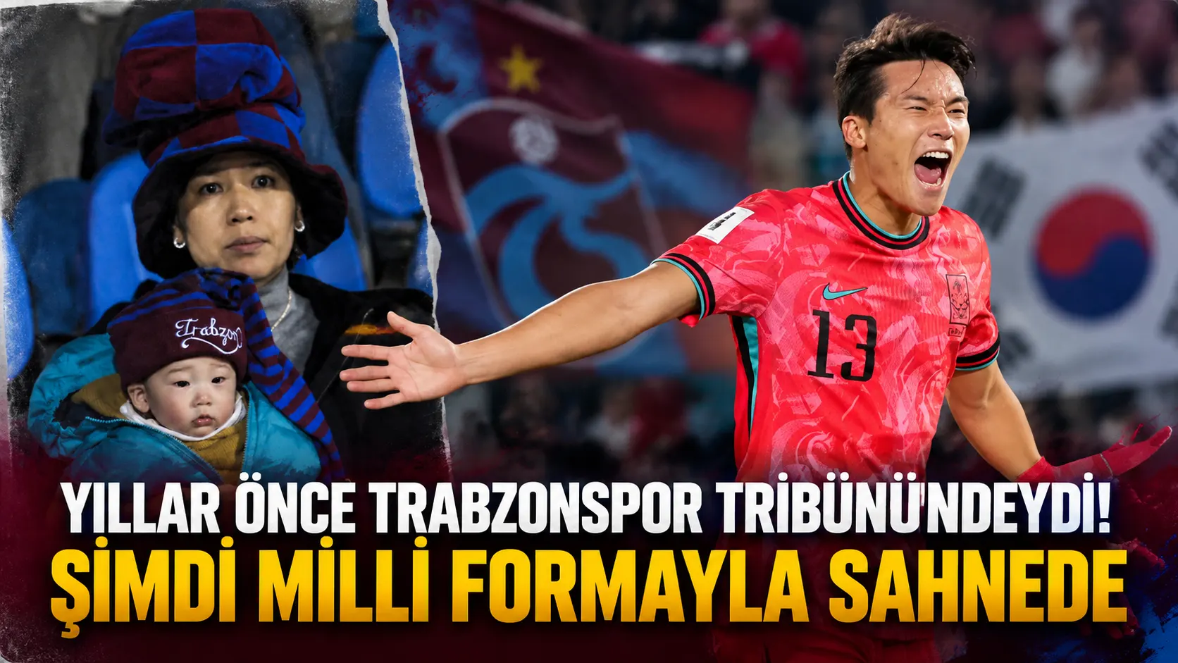 Yıllar önce Trabzonspor tribünündeydi! Şimdi milli formayla sahnede