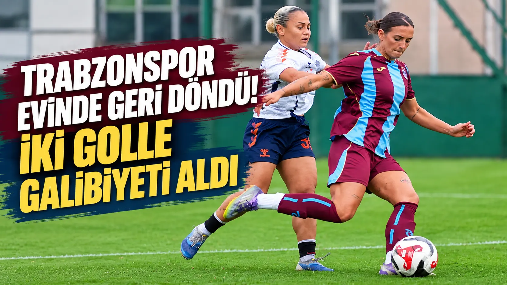 Trabzonspor evinde geri döndü! İki golle galibiyeti aldı