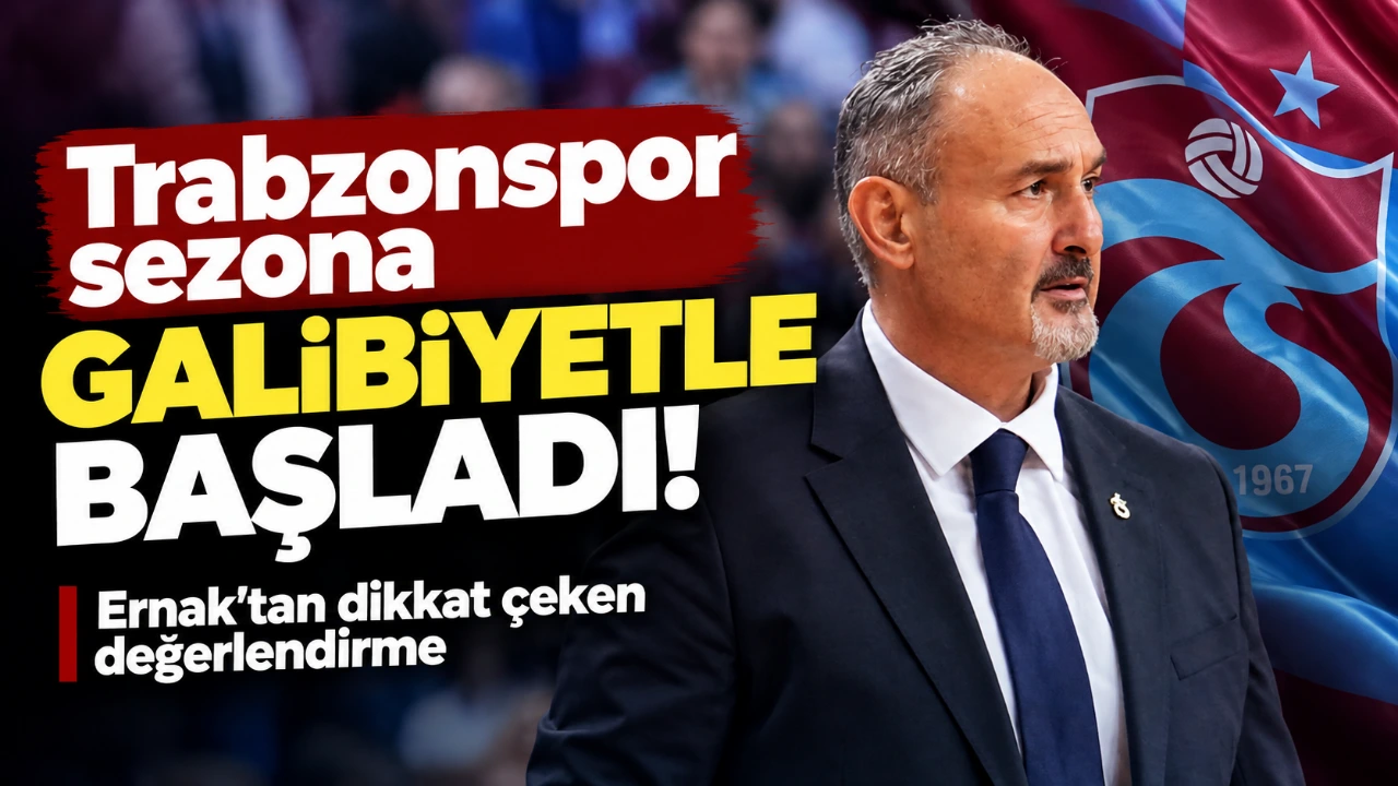 Trabzonspor sezona galibiyetle başladı! Ernak’tan dikkat çeken değerlendirme