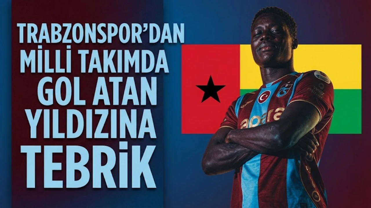 Trabzonspor’dan milli takımda gol atan yıldızına tebrik