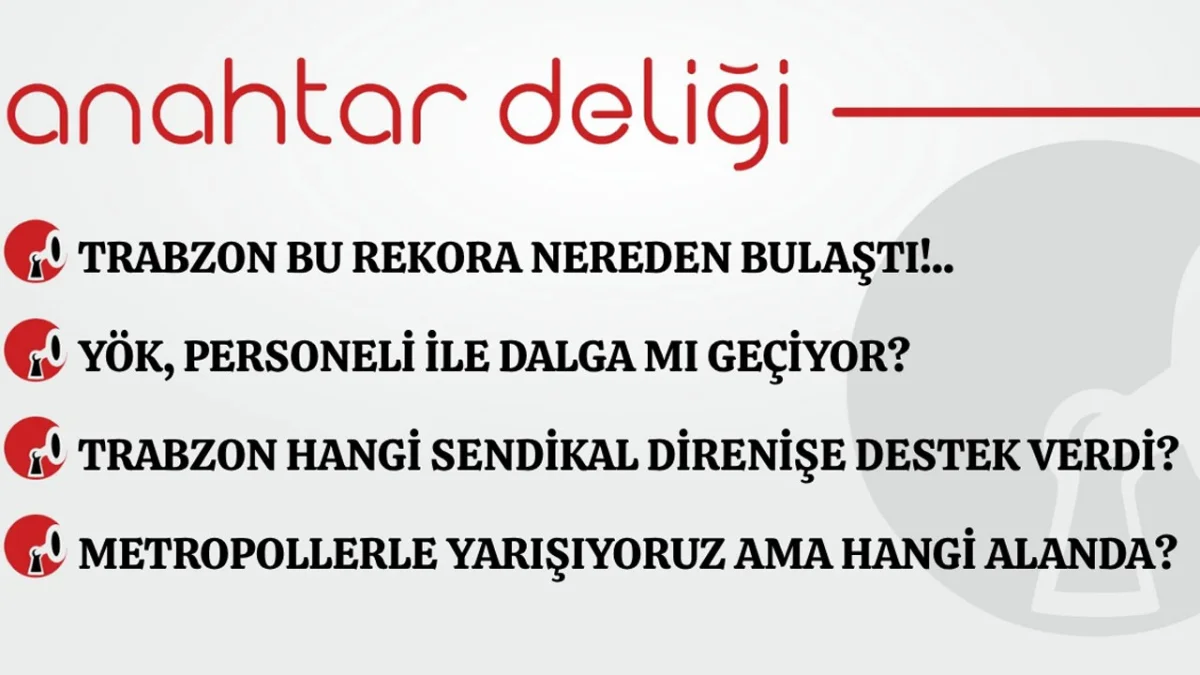 20.09.2026 Anahtar Deliği - Trabzon bu rekora nereden bulaştı?