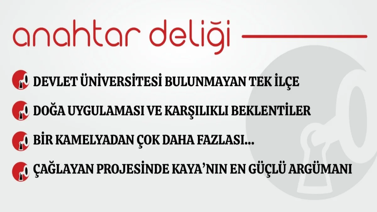 Anahtar Deliği 4.09.2026 Devlet Üniversitesi bulunmayan tek ilçe
