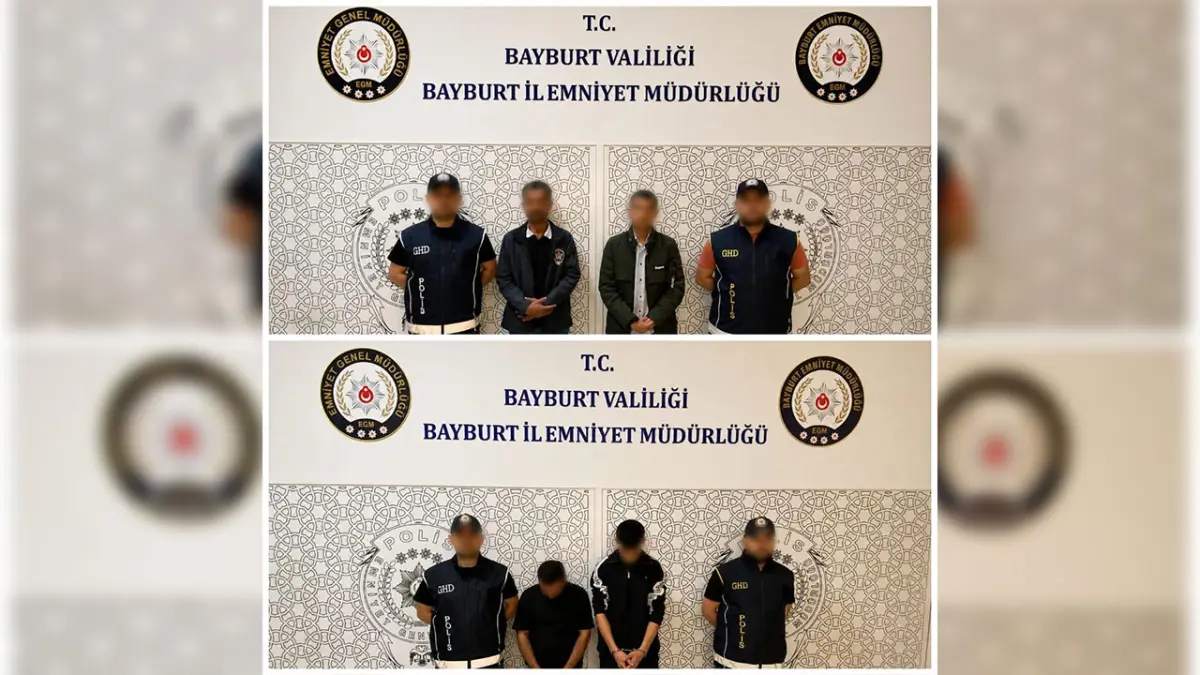 Bayburt’ta 2 düzensiz göçmen ve 2 şüpheli yakalandı