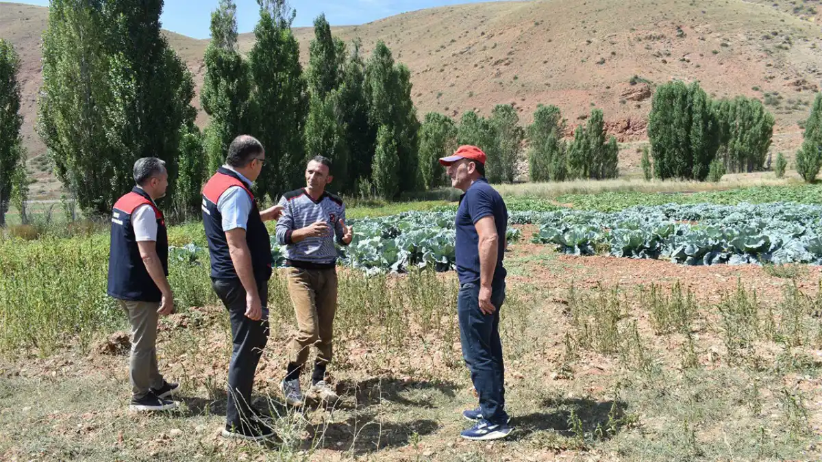 Bayburt’ta üreticilerin sorunları sahada yerinde tespit edildi