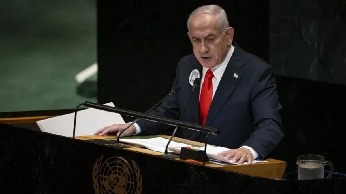 BM’de Katil Netanyahu’ya büyük protesto! Salon peş peşe boşaldı