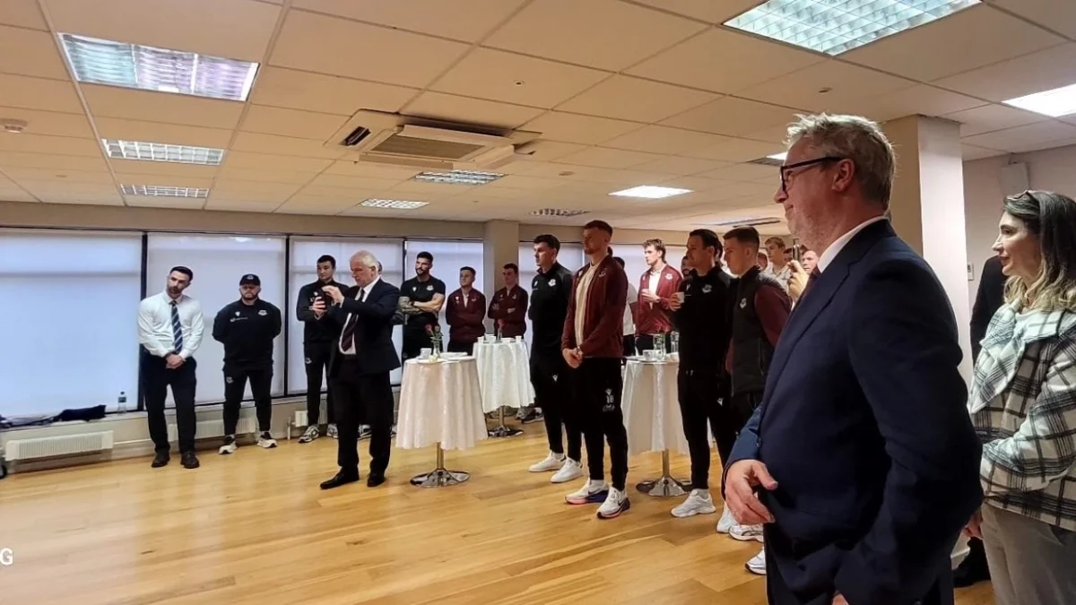 Drogheda United’dan Trabzonspor maçı öncesi önemli ziyaret