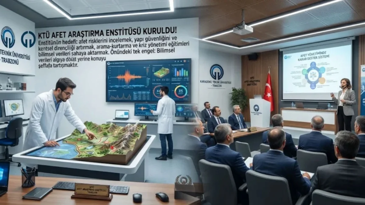 KTÜ’de Afet Araştırma Enstitüsü için dikkat çeken değerlendirme
