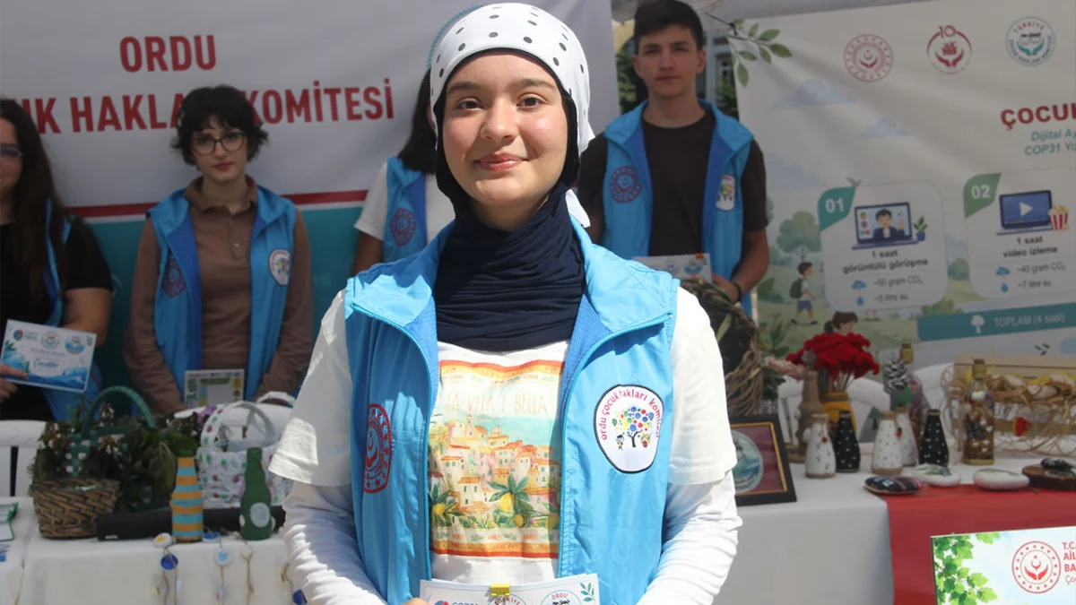 Ordu’da çocuklardan iklim değişikliğine karşı farkındalık etkinliği