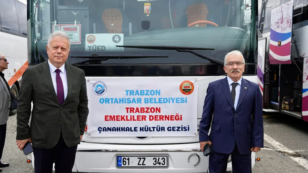Ortahisar Belediyesi emeklileri Çanakkale’ye uğurladı