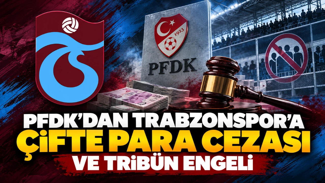 PFDK’dan Trabzonspor’a çifte para cezası ve tribün engeli