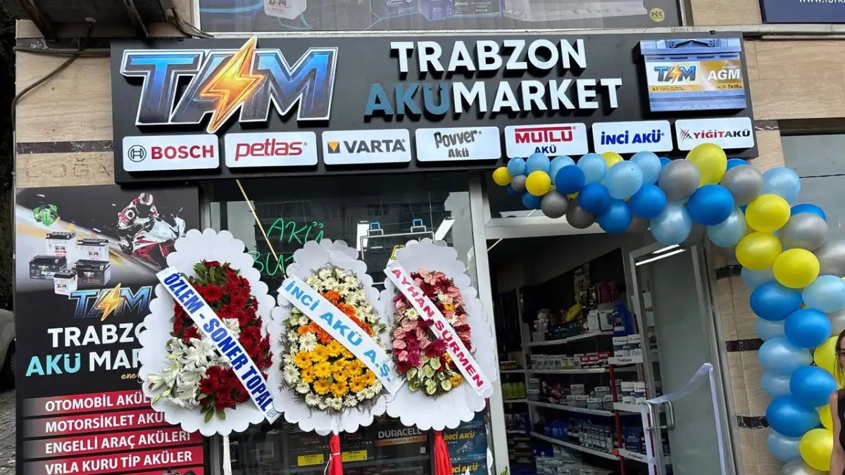 Trabzon AKÜ Market görkemli törenle hizmete açıldı! Akü sektörüne yeni ve kapsamlı yatırım