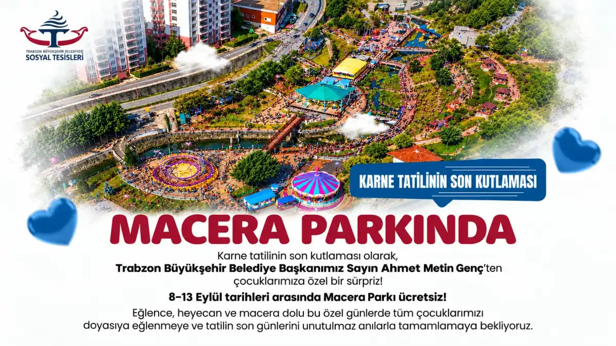 Trabzon’da çocuklara tatil sonu sürprizi
