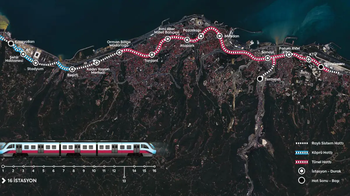 Trabzon’da raylı sistem projesi heyecanı! Bugün kazma vuruluyor