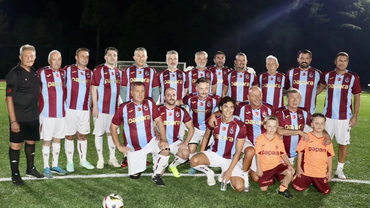 Trabzon'da "Şöhretler maçı" yapıldı