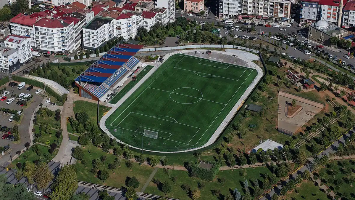 Trabzon’daki spor temalı Millet Bahçesi açılışa hazırlanıyor