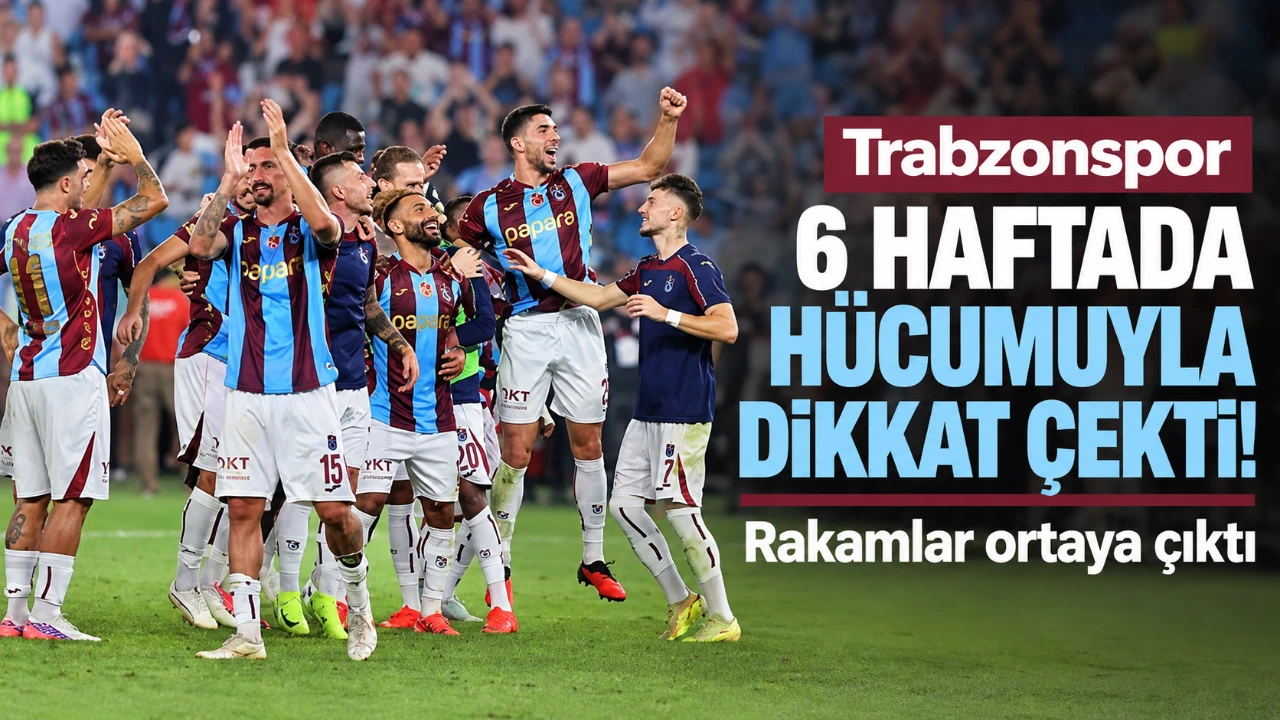 Trabzonspor 6 haftada hücumuyla dikkat çekti! Rakamlar ortaya çıktı