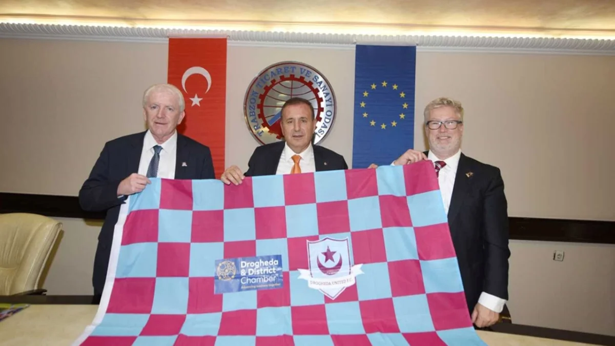 Trabzonspor’un kardeş takımı Drogheda United TTSO’yu ziyaret etti