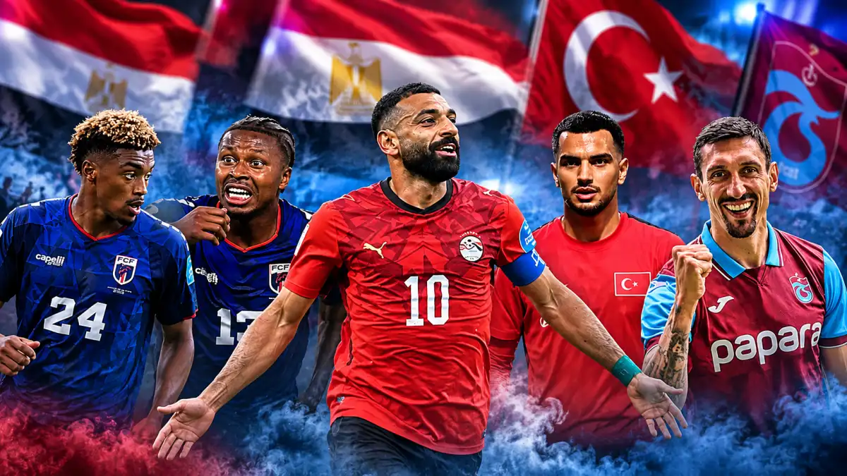 Trabzonspor’un millileri ülkelerinin formasıyla sahaya çıktı