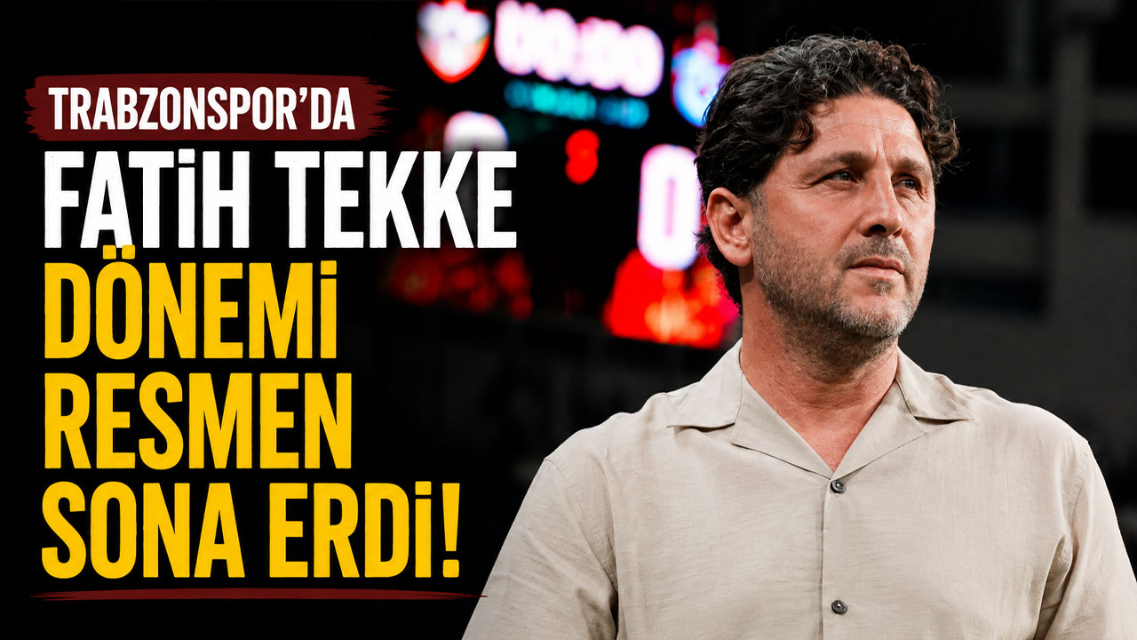 Trabzonspor'da Fatih Tekke dönemi resmen sona erdi!
