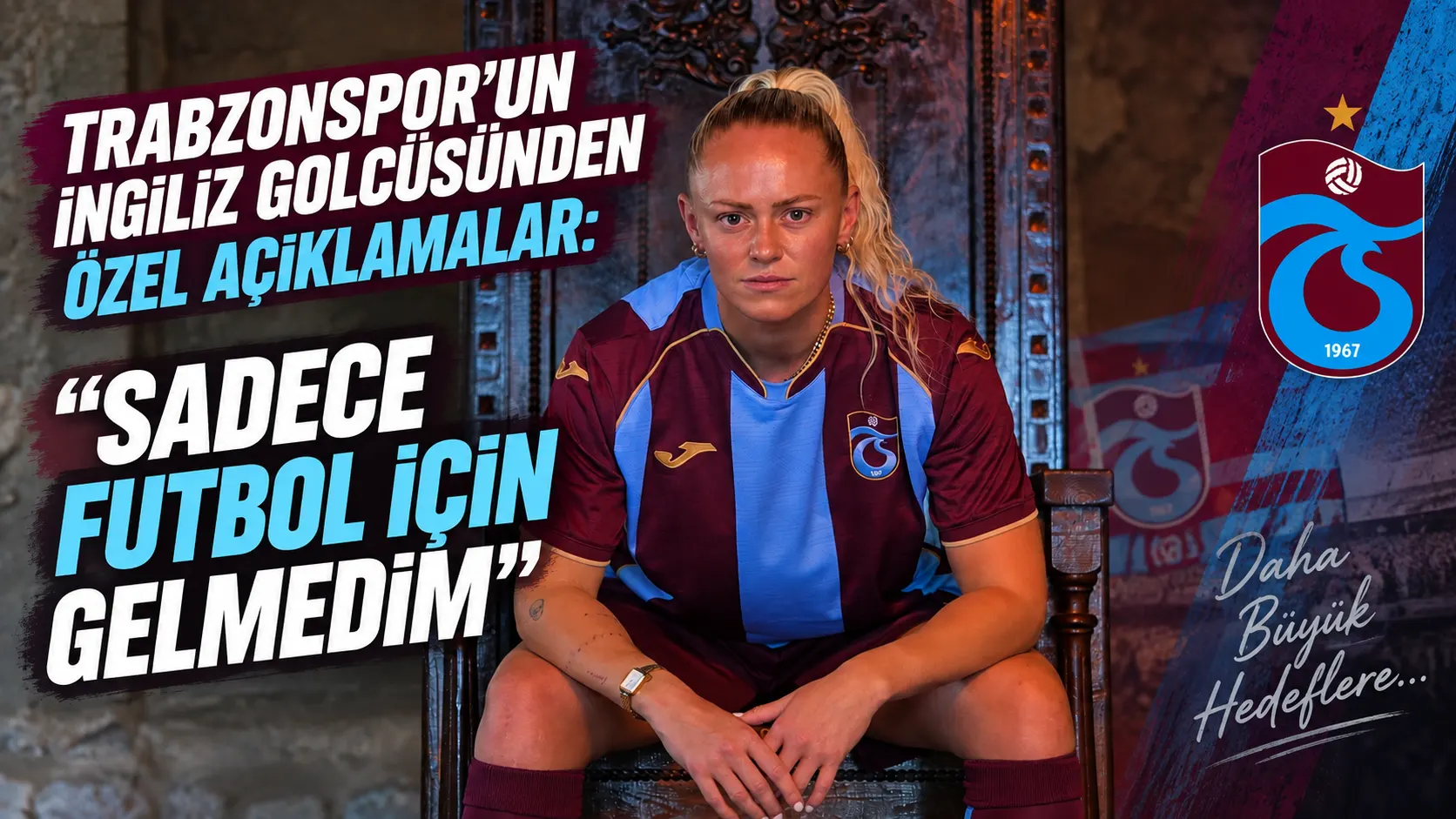 Trabzonspor’un İngiliz golcüsünden özel açıklamalar: “Sadece futbol için gelmedim”